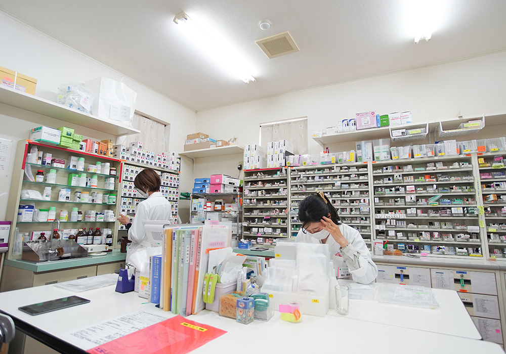調剤の様子